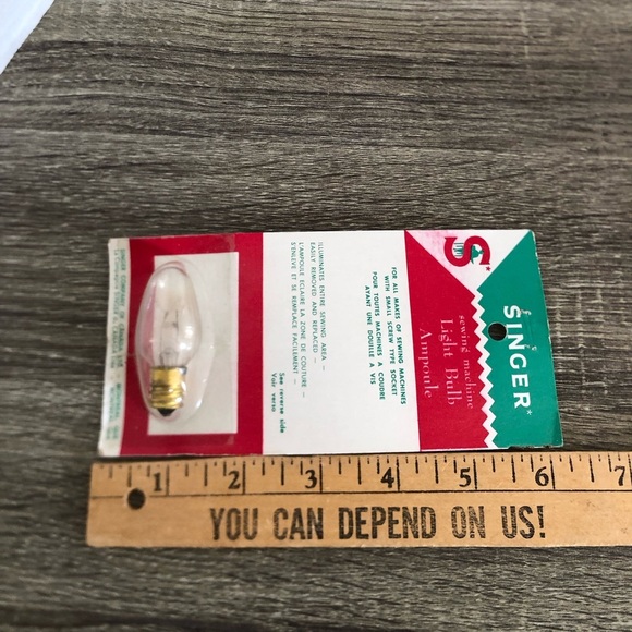 Vtg NOS Singer Sewing Machine Light Bulb - Picture 6 of 8